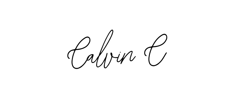 How to make Calvin C name signature. Use Bearetta-2O07w style for creating short signs online. This is the latest handwritten sign. Calvin C signature style 12 images and pictures png