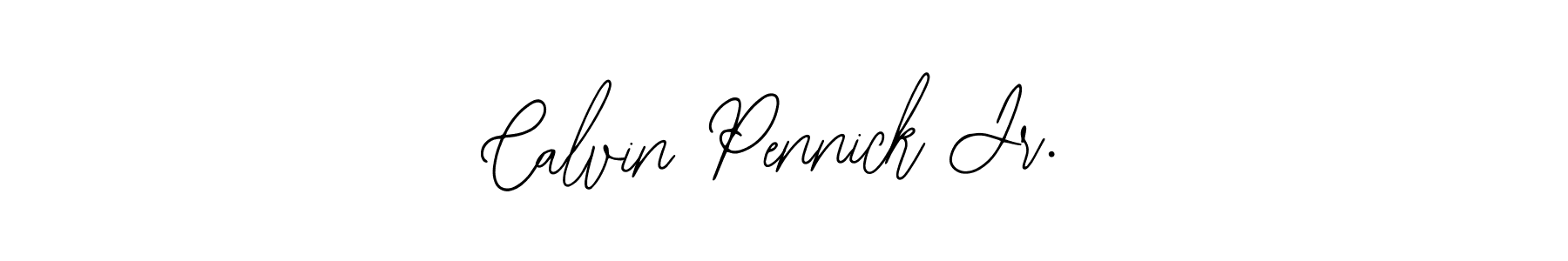 Use a signature maker to create a handwritten signature online. With this signature software, you can design (Bearetta-2O07w) your own signature for name Calvin Pennick Jr.. Calvin Pennick Jr. signature style 12 images and pictures png