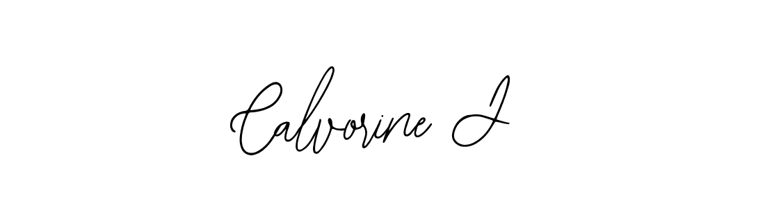 Design your own signature with our free online signature maker. With this signature software, you can create a handwritten (Bearetta-2O07w) signature for name Calvorine J. Calvorine J signature style 12 images and pictures png