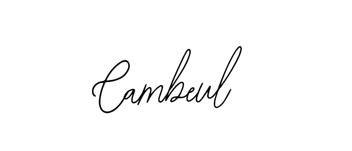 Use a signature maker to create a handwritten signature online. With this signature software, you can design (Bearetta-2O07w) your own signature for name Cambeul. Cambeul signature style 12 images and pictures png