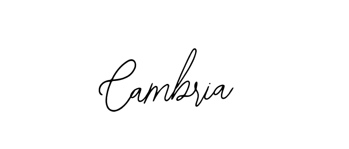 Cambria stylish signature style. Best Handwritten Sign (Bearetta-2O07w) for my name. Handwritten Signature Collection Ideas for my name Cambria. Cambria signature style 12 images and pictures png