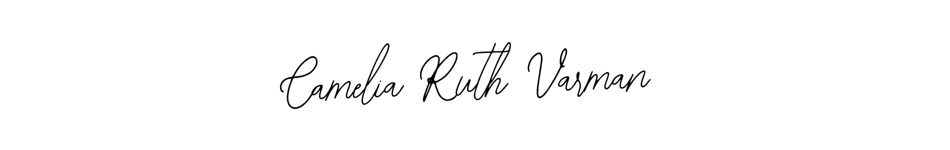 The best way (Bearetta-2O07w) to make a short signature is to pick only two or three words in your name. The name Camelia Ruth Varman include a total of six letters. For converting this name. Camelia Ruth Varman signature style 12 images and pictures png