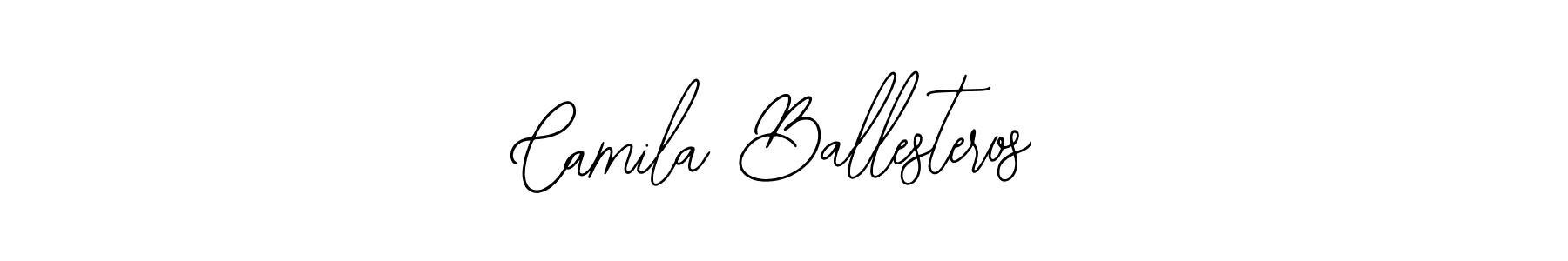 How to make Camila Ballesteros name signature. Use Bearetta-2O07w style for creating short signs online. This is the latest handwritten sign. Camila Ballesteros signature style 12 images and pictures png