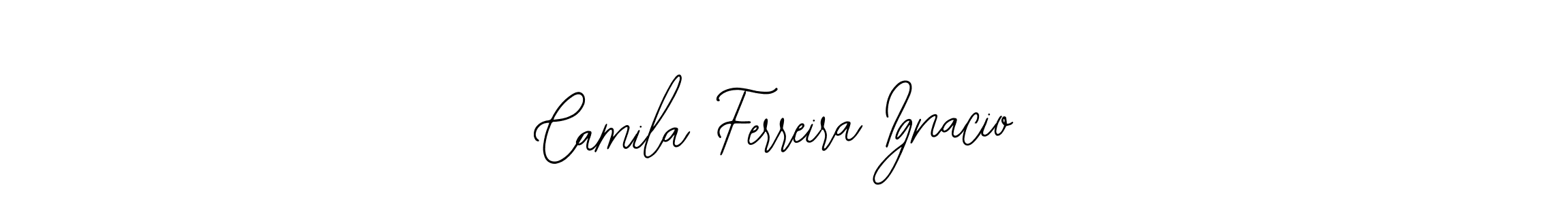 Make a short Camila Ferreira Ignacio signature style. Manage your documents anywhere anytime using Bearetta-2O07w. Create and add eSignatures, submit forms, share and send files easily. Camila Ferreira Ignacio signature style 12 images and pictures png