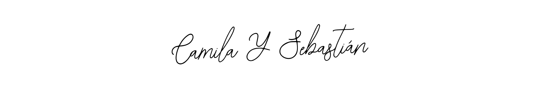 if you are searching for the best signature style for your name Camila Y Sebastián. so please give up your signature search. here we have designed multiple signature styles  using Bearetta-2O07w. Camila Y Sebastián signature style 12 images and pictures png