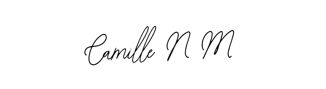 Use a signature maker to create a handwritten signature online. With this signature software, you can design (Bearetta-2O07w) your own signature for name Camille N M. Camille N M signature style 12 images and pictures png