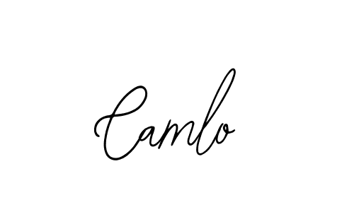 You should practise on your own different ways (Bearetta-2O07w) to write your name (Camlo) in signature. don't let someone else do it for you. Camlo signature style 12 images and pictures png