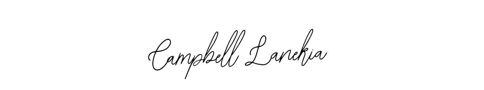 How to make Campbell Lanekia name signature. Use Bearetta-2O07w style for creating short signs online. This is the latest handwritten sign. Campbell Lanekia signature style 12 images and pictures png