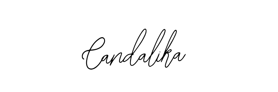How to make Candalika signature? Bearetta-2O07w is a professional autograph style. Create handwritten signature for Candalika name. Candalika signature style 12 images and pictures png