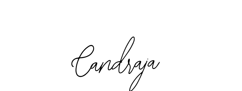 How to make Candraja name signature. Use Bearetta-2O07w style for creating short signs online. This is the latest handwritten sign. Candraja signature style 12 images and pictures png
