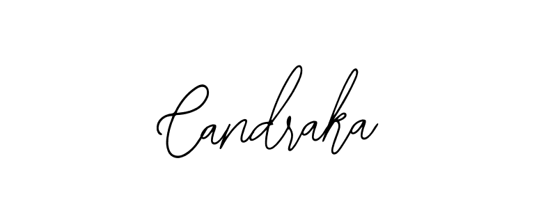 How to make Candraka name signature. Use Bearetta-2O07w style for creating short signs online. This is the latest handwritten sign. Candraka signature style 12 images and pictures png
