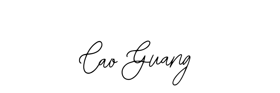 You should practise on your own different ways (Bearetta-2O07w) to write your name (Cao Guang) in signature. don't let someone else do it for you. Cao Guang signature style 12 images and pictures png