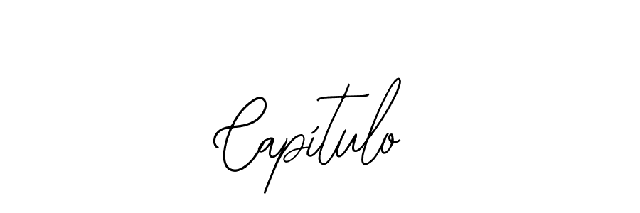 Create a beautiful signature design for name Capítulo. With this signature (Bearetta-2O07w) fonts, you can make a handwritten signature for free. Capítulo signature style 12 images and pictures png