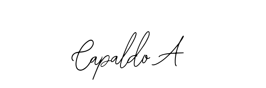 You should practise on your own different ways (Bearetta-2O07w) to write your name (Capaldo A) in signature. don't let someone else do it for you. Capaldo A signature style 12 images and pictures png