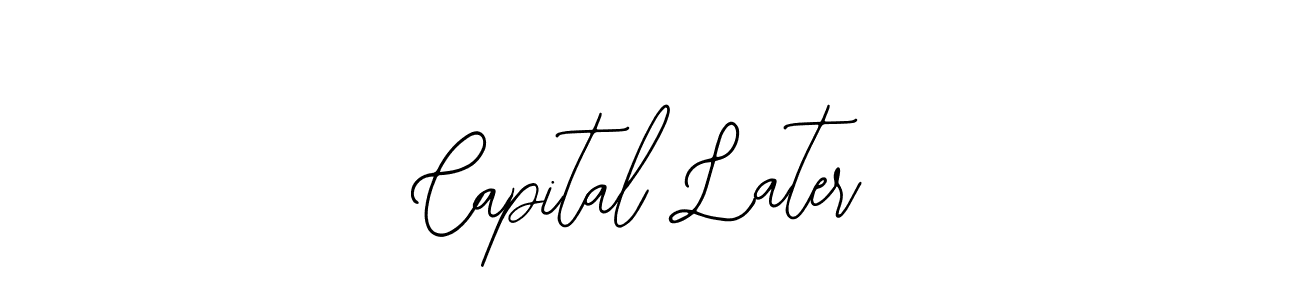 Similarly Bearetta-2O07w is the best handwritten signature design. Signature creator online .You can use it as an online autograph creator for name Capital Later. Capital Later signature style 12 images and pictures png