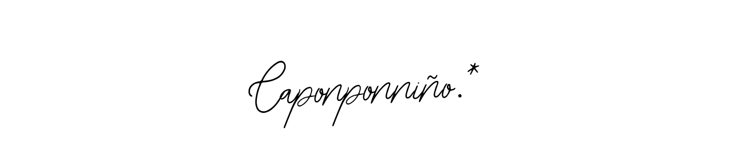 Also we have Caponponniño.* name is the best signature style. Create professional handwritten signature collection using Bearetta-2O07w autograph style. Caponponniño.* signature style 12 images and pictures png