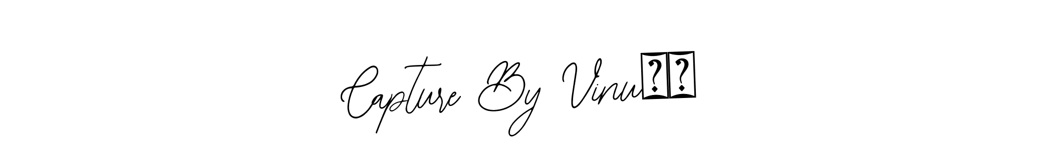 How to make Capture By Vinu❤️ name signature. Use Bearetta-2O07w style for creating short signs online. This is the latest handwritten sign. Capture By Vinu❤️ signature style 12 images and pictures png