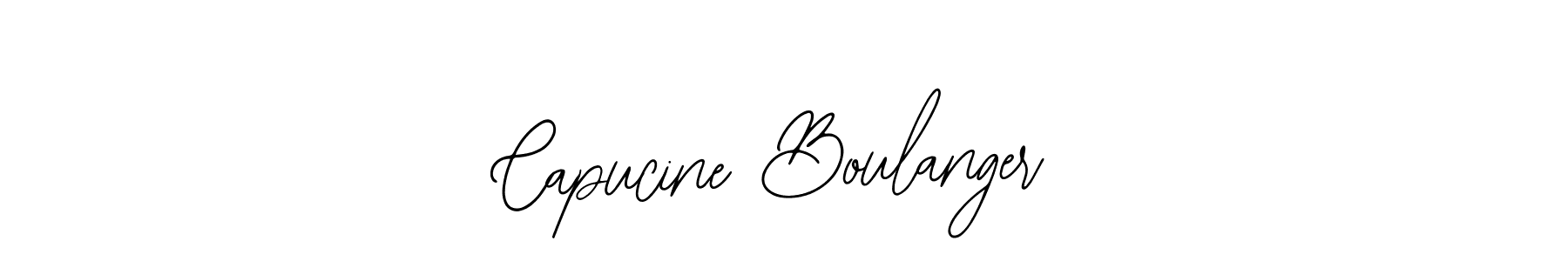 You should practise on your own different ways (Bearetta-2O07w) to write your name (Capucine Boulanger) in signature. don't let someone else do it for you. Capucine Boulanger signature style 12 images and pictures png