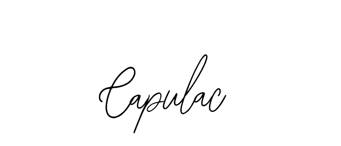 The best way (Bearetta-2O07w) to make a short signature is to pick only two or three words in your name. The name Capulac include a total of six letters. For converting this name. Capulac signature style 12 images and pictures png