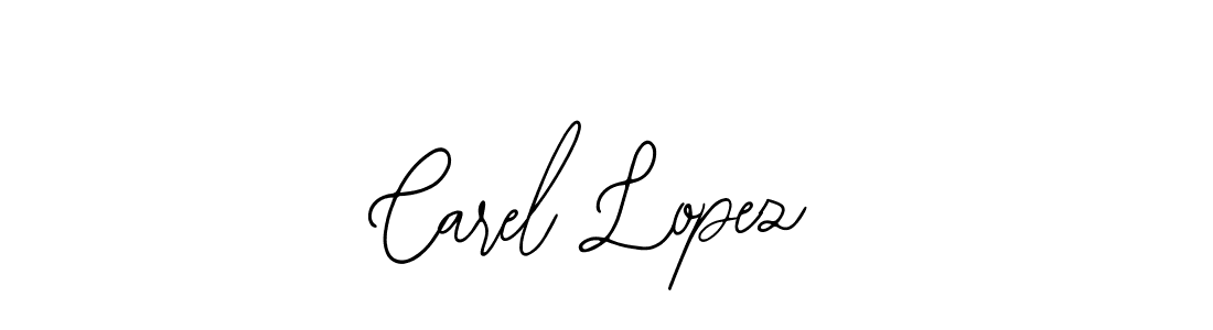 How to make Carel Lopez name signature. Use Bearetta-2O07w style for creating short signs online. This is the latest handwritten sign. Carel Lopez signature style 12 images and pictures png