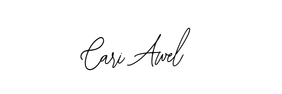 You should practise on your own different ways (Bearetta-2O07w) to write your name (Cari Awel) in signature. don't let someone else do it for you. Cari Awel signature style 12 images and pictures png