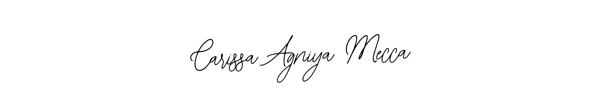 This is the best signature style for the Carissa Agniya Mecca name. Also you like these signature font (Bearetta-2O07w). Mix name signature. Carissa Agniya Mecca signature style 12 images and pictures png