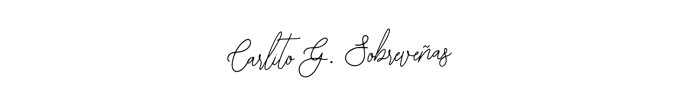 if you are searching for the best signature style for your name Carlito G. Sobreveñas. so please give up your signature search. here we have designed multiple signature styles  using Bearetta-2O07w. Carlito G. Sobreveñas signature style 12 images and pictures png
