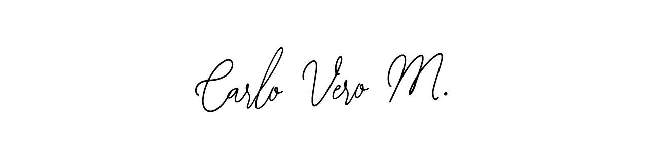 if you are searching for the best signature style for your name Carlo Vero M.. so please give up your signature search. here we have designed multiple signature styles  using Bearetta-2O07w. Carlo Vero M. signature style 12 images and pictures png