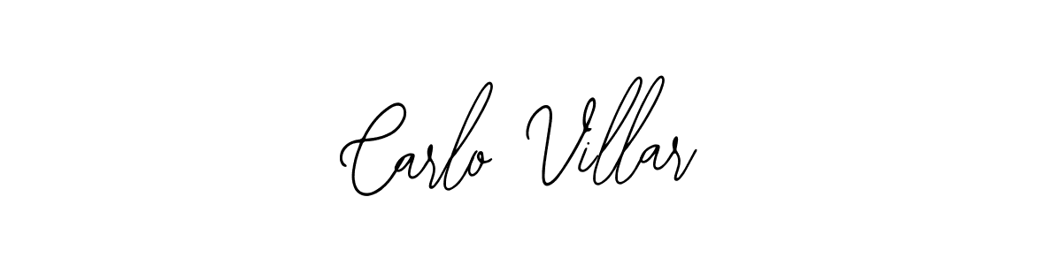 How to make Carlo Villar name signature. Use Bearetta-2O07w style for creating short signs online. This is the latest handwritten sign. Carlo Villar signature style 12 images and pictures png