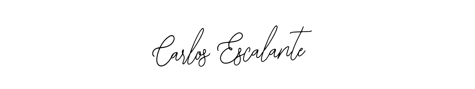 How to make Carlos Escalante signature? Bearetta-2O07w is a professional autograph style. Create handwritten signature for Carlos Escalante name. Carlos Escalante signature style 12 images and pictures png
