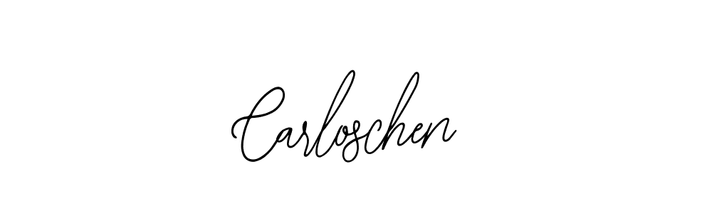 How to make Carloschen name signature. Use Bearetta-2O07w style for creating short signs online. This is the latest handwritten sign. Carloschen signature style 12 images and pictures png