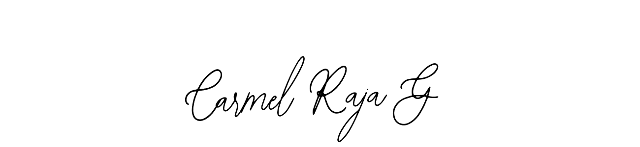 Bearetta-2O07w is a professional signature style that is perfect for those who want to add a touch of class to their signature. It is also a great choice for those who want to make their signature more unique. Get Carmel Raja G name to fancy signature for free. Carmel Raja G signature style 12 images and pictures png