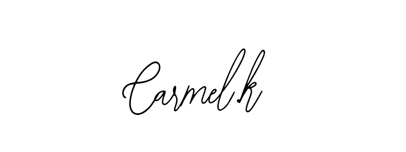 Make a beautiful signature design for name Carmel.k. With this signature (Bearetta-2O07w) style, you can create a handwritten signature for free. Carmel.k signature style 12 images and pictures png