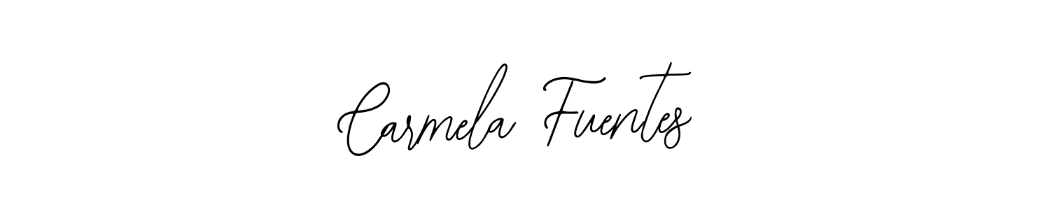 Design your own signature with our free online signature maker. With this signature software, you can create a handwritten (Bearetta-2O07w) signature for name Carmela Fuentes. Carmela Fuentes signature style 12 images and pictures png