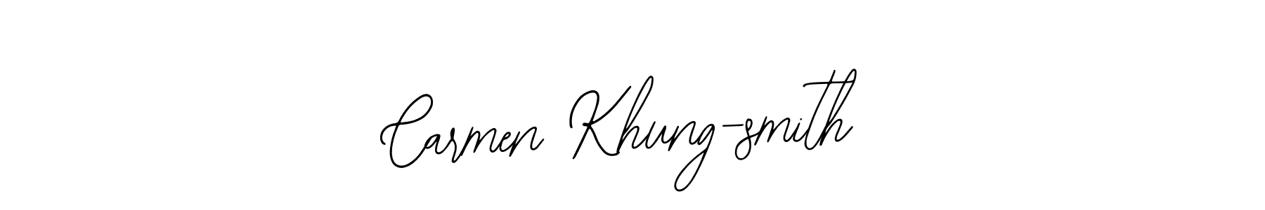 Design your own signature with our free online signature maker. With this signature software, you can create a handwritten (Bearetta-2O07w) signature for name Carmen Khung-smith. Carmen Khung-smith signature style 12 images and pictures png
