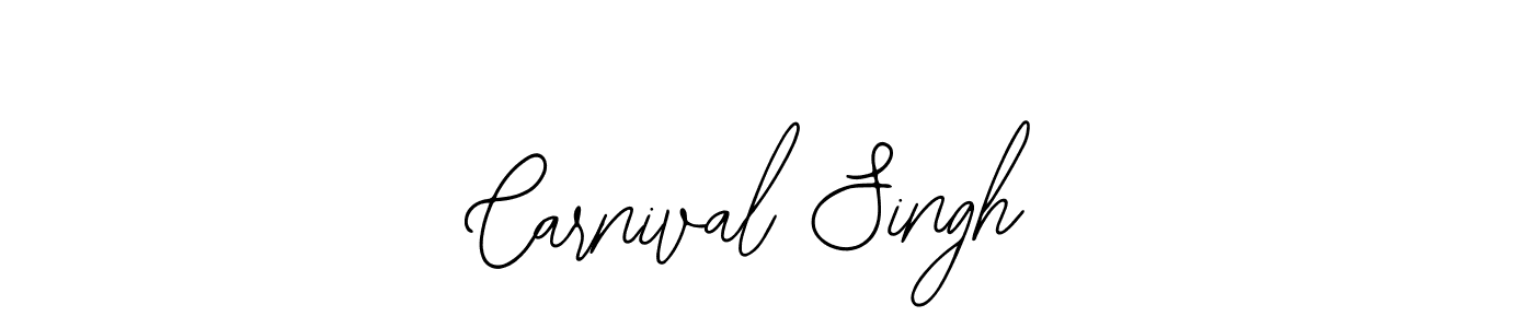 How to make Carnival Singh name signature. Use Bearetta-2O07w style for creating short signs online. This is the latest handwritten sign. Carnival Singh signature style 12 images and pictures png