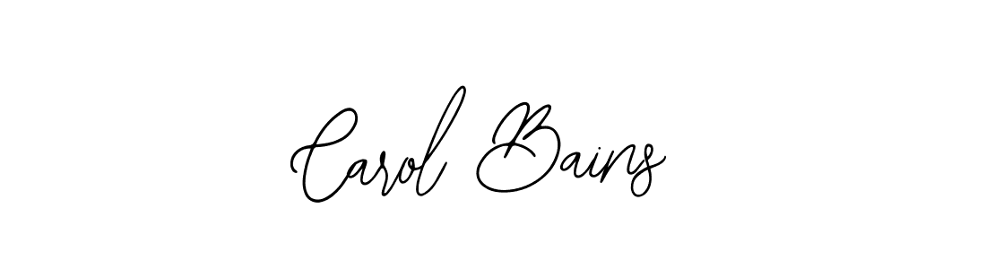 Use a signature maker to create a handwritten signature online. With this signature software, you can design (Bearetta-2O07w) your own signature for name Carol Bains. Carol Bains signature style 12 images and pictures png