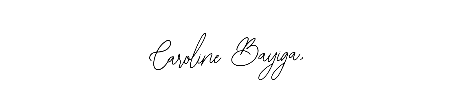 How to make Caroline Bayiga, name signature. Use Bearetta-2O07w style for creating short signs online. This is the latest handwritten sign. Caroline Bayiga, signature style 12 images and pictures png