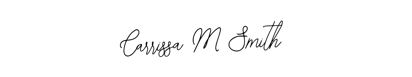 Use a signature maker to create a handwritten signature online. With this signature software, you can design (Bearetta-2O07w) your own signature for name Carrissa M Smith. Carrissa M Smith signature style 12 images and pictures png