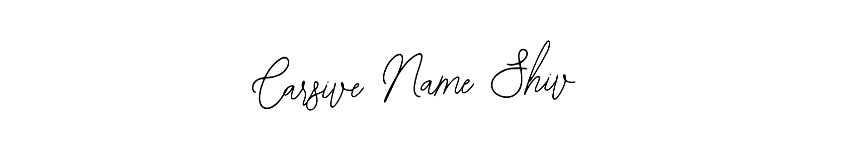 You should practise on your own different ways (Bearetta-2O07w) to write your name (Carsive Name Shiv) in signature. don't let someone else do it for you. Carsive Name Shiv signature style 12 images and pictures png