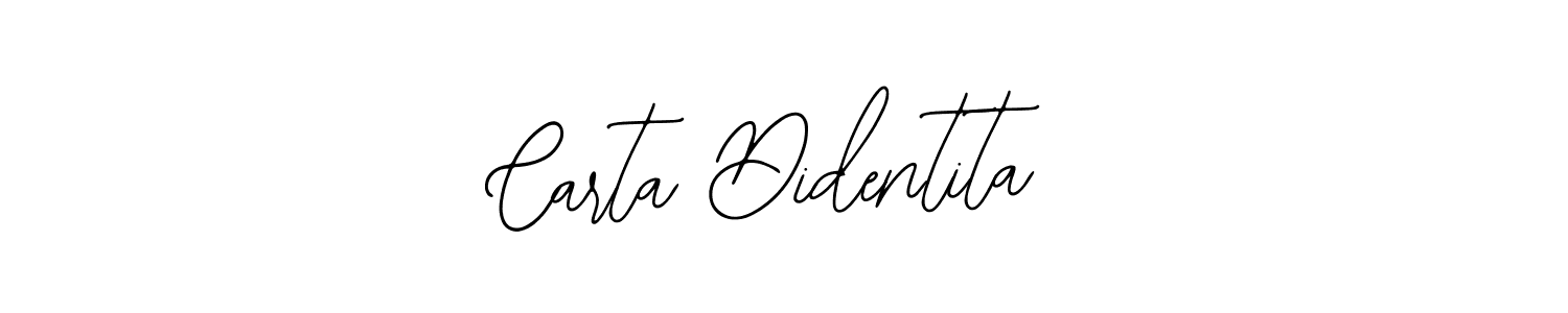 Design your own signature with our free online signature maker. With this signature software, you can create a handwritten (Bearetta-2O07w) signature for name Carta Didentita. Carta Didentita signature style 12 images and pictures png