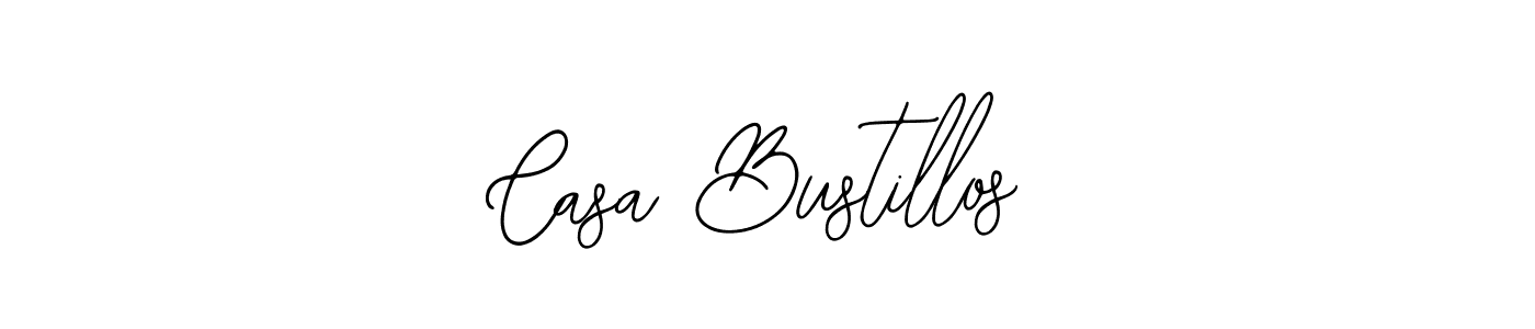 How to make Casa Bustillos name signature. Use Bearetta-2O07w style for creating short signs online. This is the latest handwritten sign. Casa Bustillos signature style 12 images and pictures png