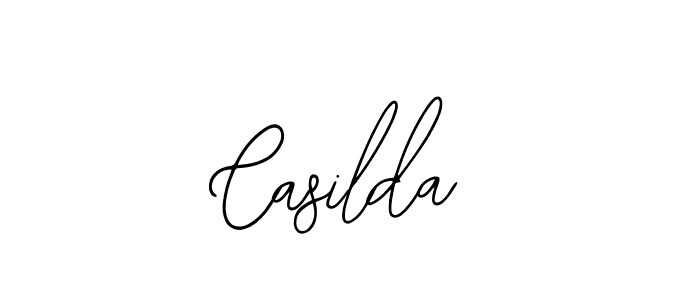 Use a signature maker to create a handwritten signature online. With this signature software, you can design (Bearetta-2O07w) your own signature for name Casilda. Casilda signature style 12 images and pictures png