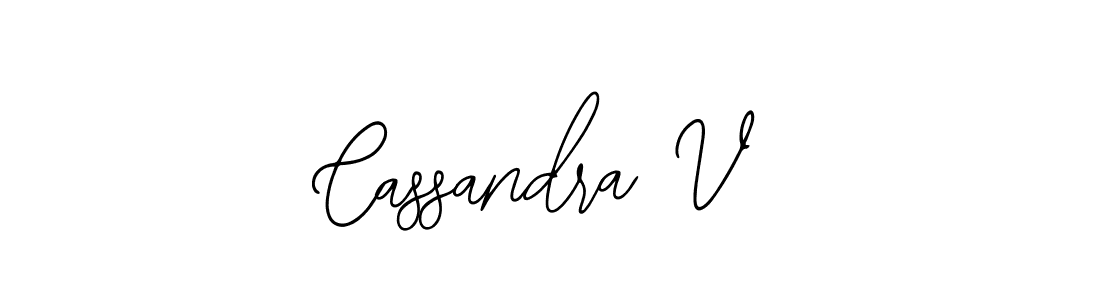 Make a beautiful signature design for name Cassandra V. With this signature (Bearetta-2O07w) style, you can create a handwritten signature for free. Cassandra V signature style 12 images and pictures png