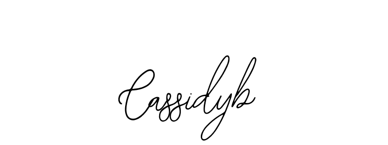 How to make Cassidyb name signature. Use Bearetta-2O07w style for creating short signs online. This is the latest handwritten sign. Cassidyb signature style 12 images and pictures png