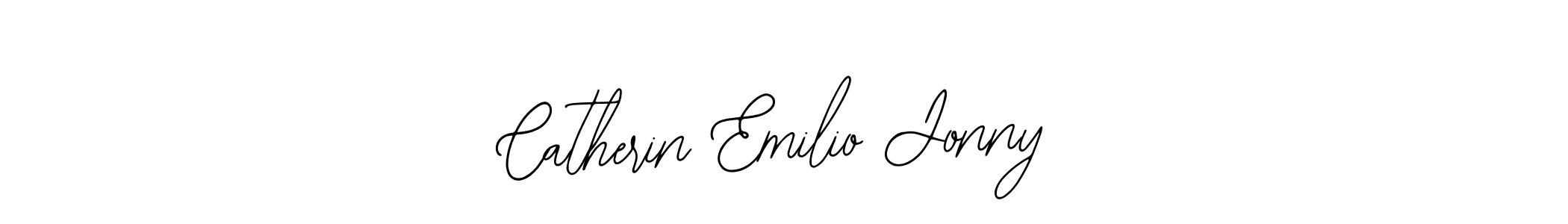 Create a beautiful signature design for name Catherin Emilio Jonny. With this signature (Bearetta-2O07w) fonts, you can make a handwritten signature for free. Catherin Emilio Jonny signature style 12 images and pictures png