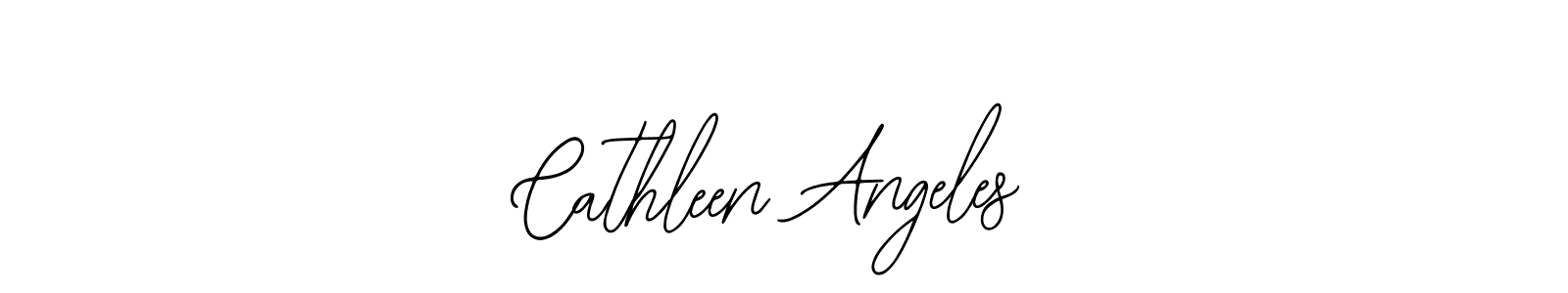 How to make Cathleen Angeles name signature. Use Bearetta-2O07w style for creating short signs online. This is the latest handwritten sign. Cathleen Angeles signature style 12 images and pictures png