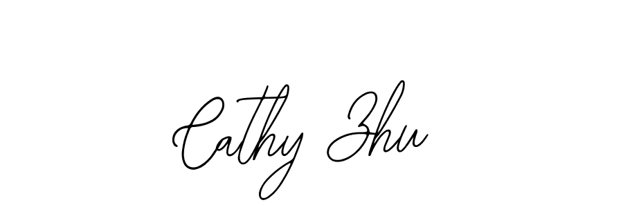 Make a beautiful signature design for name Cathy Zhu. With this signature (Bearetta-2O07w) style, you can create a handwritten signature for free. Cathy Zhu signature style 12 images and pictures png