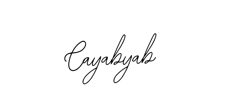 How to make Cayabyab signature? Bearetta-2O07w is a professional autograph style. Create handwritten signature for Cayabyab name. Cayabyab signature style 12 images and pictures png
