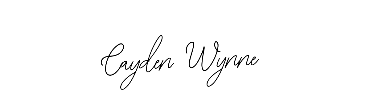 How to make Cayden Wynne signature? Bearetta-2O07w is a professional autograph style. Create handwritten signature for Cayden Wynne name. Cayden Wynne signature style 12 images and pictures png